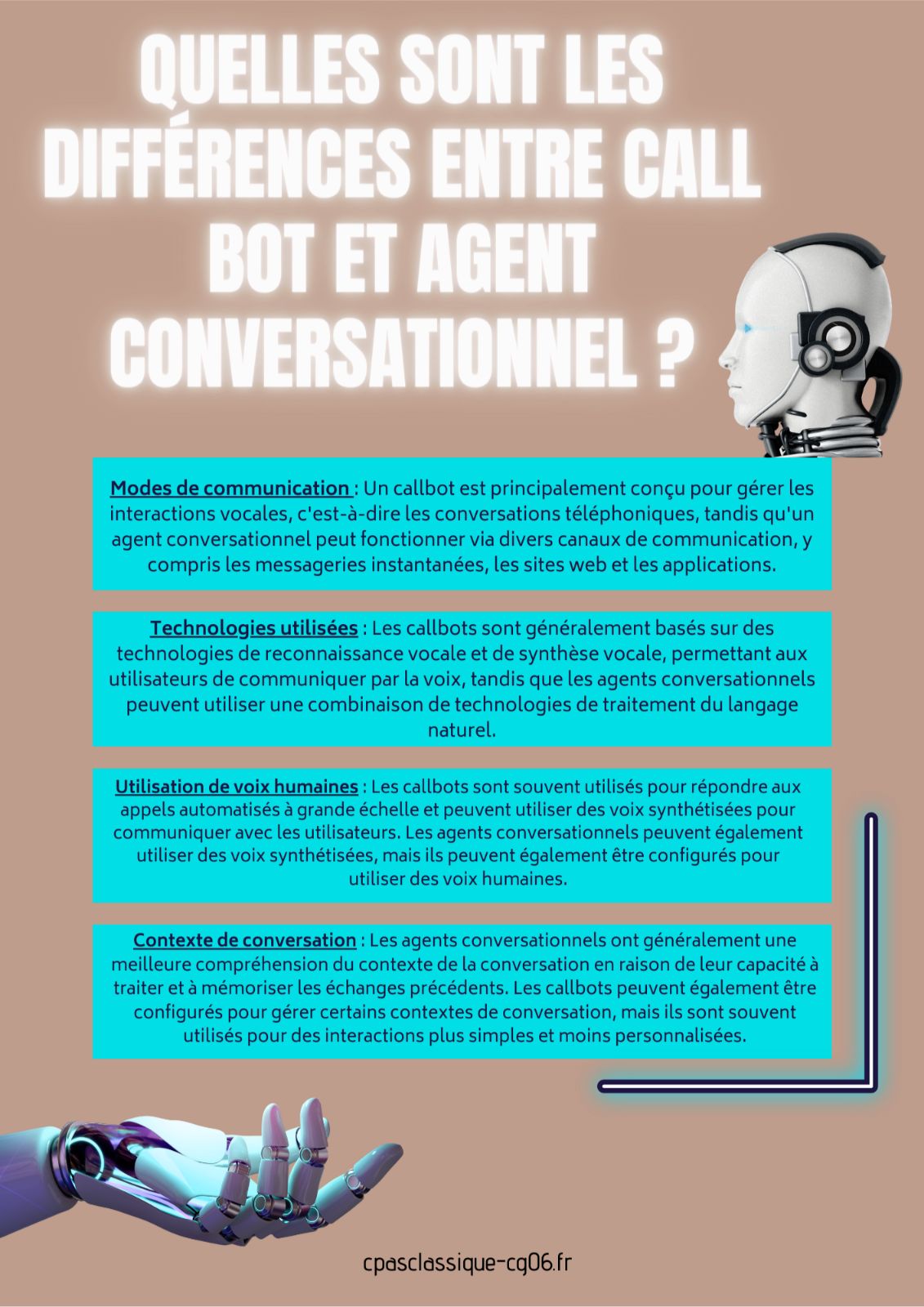 difference call bot agent conversationnel